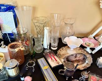 Candles and vases