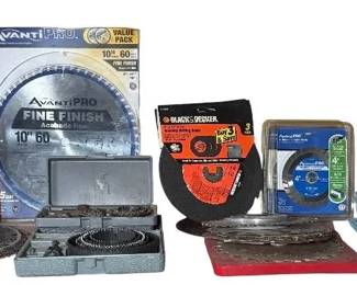 Large MultiSize Saw Blade  Hole Saw Lot