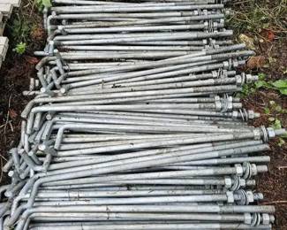 Bulk Lot Galvanized LShape Concrete Anchor Bolts