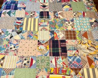 Vintage Handmade Quilt Full Size