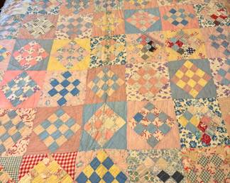 Antique Handmade Quilt Full