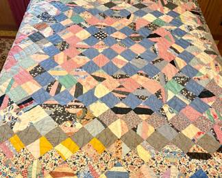 Vintage Handmade Quilt Full Size