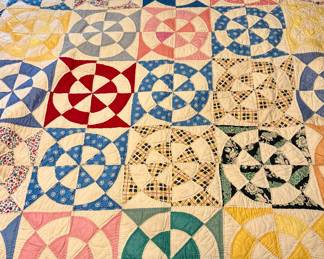Antique Handmade Quilt Full Size