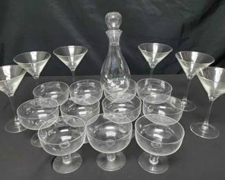 14CT140RCrystal Coupe Glasses And More