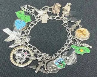 14CT699VSilver Charm Bracelet