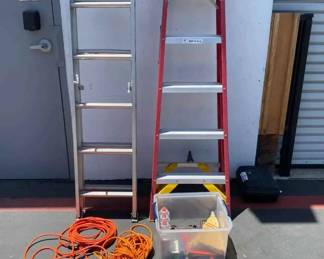 14CT591Tool Lot with Ladders