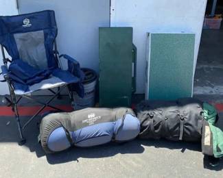 14CT592Cabelas Sleeping Bag, REI Pad, Coastrail Chair, More