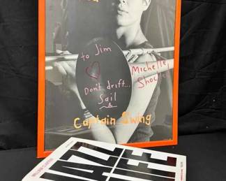14CT635Signed Michelle Shocked Poster And Jazz Life Book