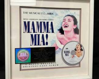 14CT629Decca Broadway Mamma Mia RIAA Award