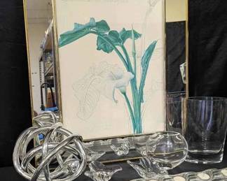 14CT544Modern Glass Mirror Decor
