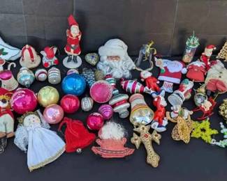 14JB215RVintage Shiny Brite Christmas Ornaments