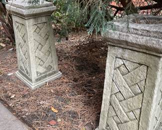 Stone Garden Pedestals