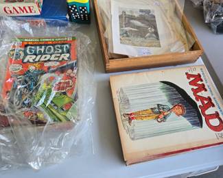1960s Mad Magazines, 1970s comics, book plates