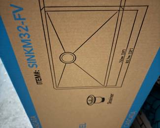 New stainless sink