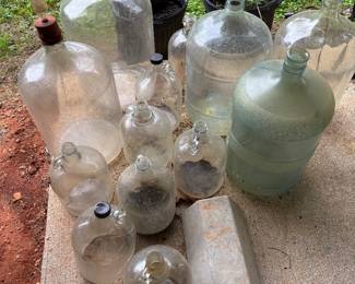 Great old glass jugs