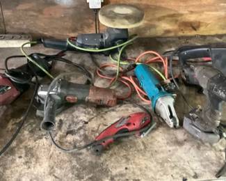 Mixed Corded Power Tools  Shop Equipment
