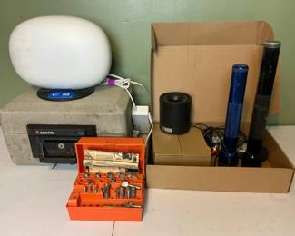 Sentry Fire Safe, Router Bit Set  Mixed Electronics Lot