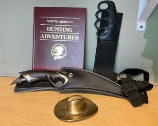 Hunting Knife, North American Hunting Adventures Book  Outdoor Accessories