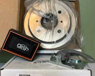 Mixed Automotive Parts Including Raybestos Brake Drum  Carly Device