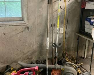 Weedeater, Chainsaws, Blowers, Rake And Shovel