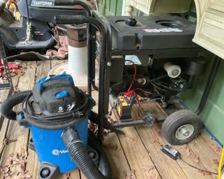 Genrac Generator And WetDry Vacuum
