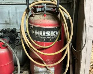 Husky Air Compressor, Power Pro Compressor  Abrasive Blaster Setup