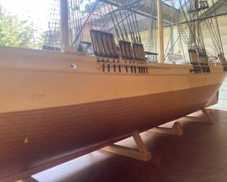 model ship, detail.