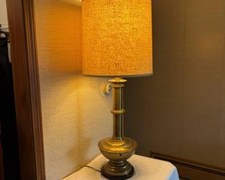 large brass table lamp