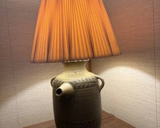 Pottery lamp
