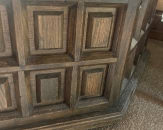 Octagon 1970's coffee table, detail.