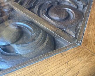 Octagon 1970's coffee table, detail
