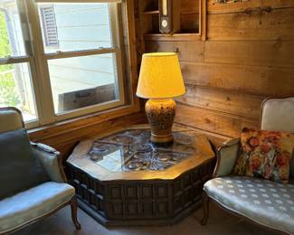 Octagon 1970's coffee table