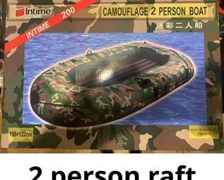 Intime Plastics camo 2 person boat