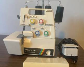 Toyota 6600 4 Thread Serger Sewing Machine Paired With Sewing Assortments