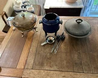 Pyrex, Fondue, Vintage Food Warming Bowl
