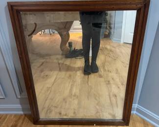 Large Traditonal Vintage Wooden Framed Mirror