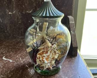 Lifetime Candles White River Designs Seashell Cylinder Oil Candle