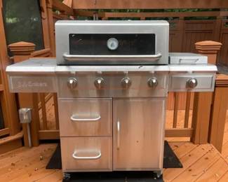 3 Embers 4burner Stainless Steel Gas Grill with Cover