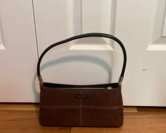 Vintage Kate Spade Brown Suede Shoulder Bag