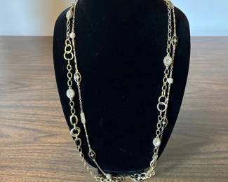 White House Black Market Silver and Gold Necklaces