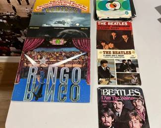 Classic Rock Vinyl Lot The Beatles, John Lennon, Ringo Starr Albums EP Minis