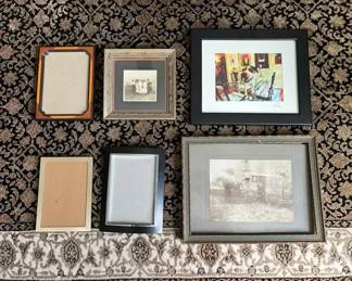 6Pc Picture Frame Lot, BW Photos