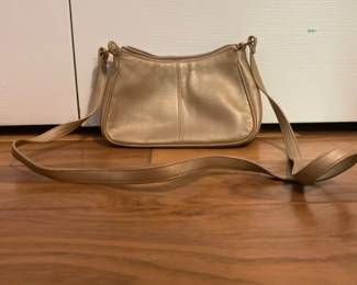 Vintage Gold Etienne Aigner Genuine Leather Crossbody Purse
