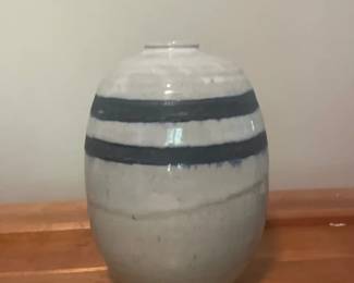 Handcrafted Art Pottery Ceramic Vase, Signed