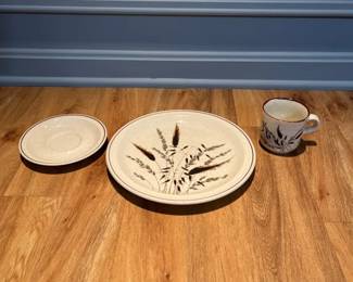 Nikko Ceramic Dinner Plate, Salad Plate, and Mug Set
