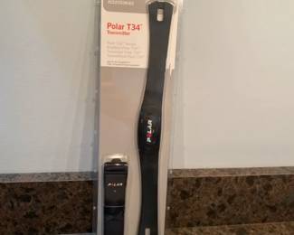 Polar T34 Heart Rate Monitor Transmitter Chest Strap in Black