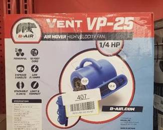 B-Air 13.3 in. H 3 speed Blower Fan