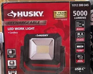 Husky 5000 Lumens LED Rechargeable Work Light