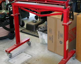 36" Metal Brake on Wheels from a Tool Collector's Shop