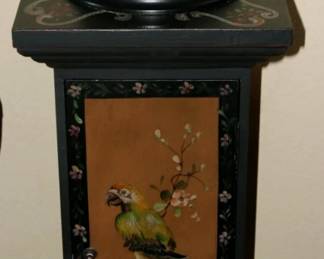 Vintage Quail Under Glass Taxidermy and Display Cabinet